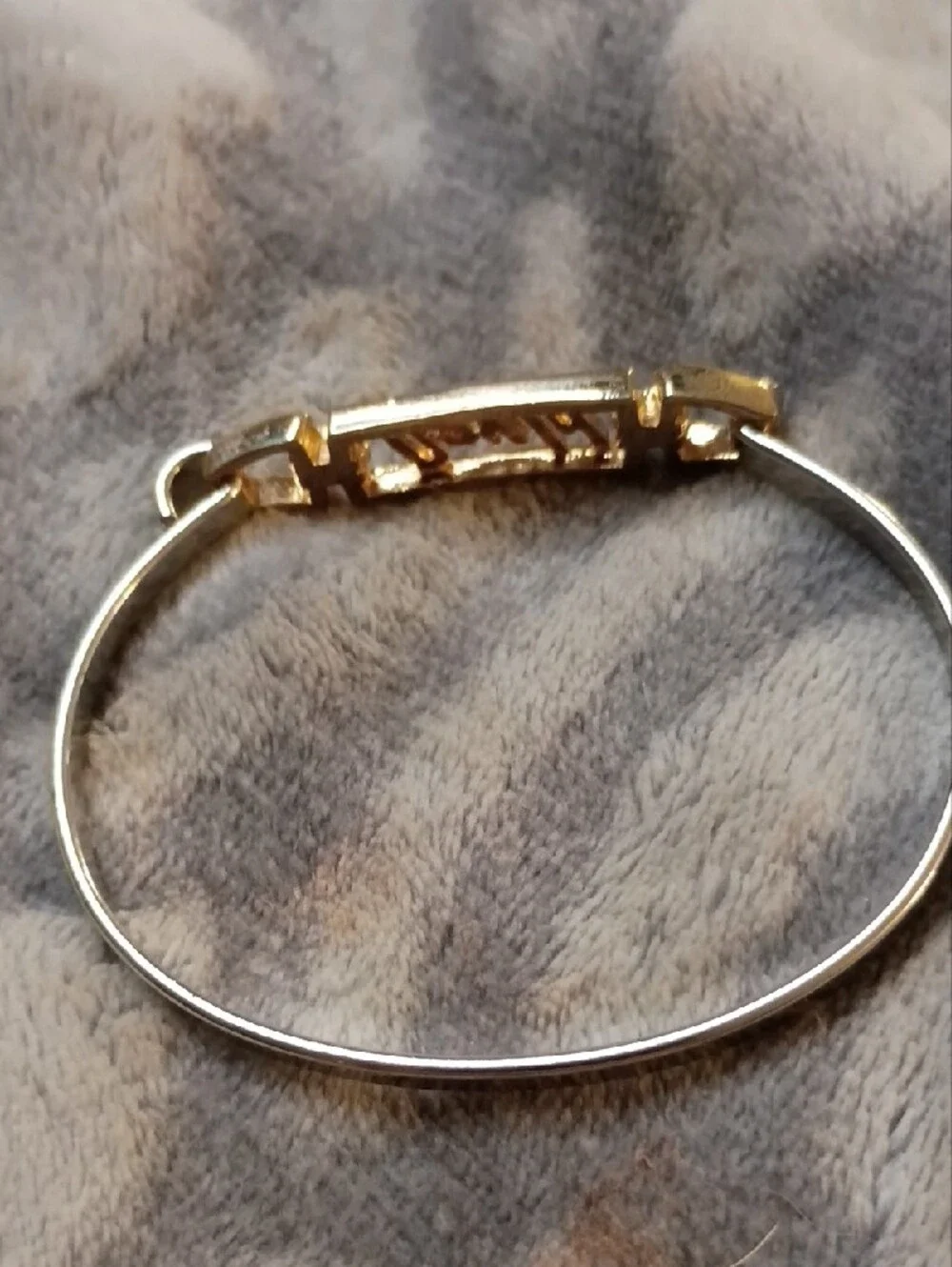 Personalized 'David' Two-Tone Name Cuff Bracelet - Men Accessories Jewelry